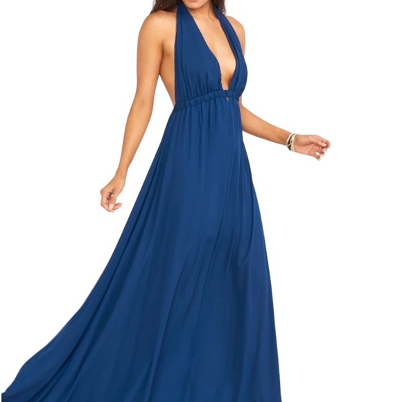 Formal Gown Blue Show Me Your MuMu NWT Luna Dress. Blue Size Xsmall - Picture 1 of 9